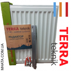 Радіатор сталевий TERRA teknik т22 500x400 бокове підключення Одеса
