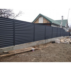 Паркан жалюзі Standart 60/100 мм двошарове покриття Дніпро