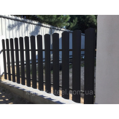 Штахетник матовий двосторонній 130 мм графіт (RAL 7024) Харків