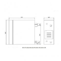 Keya Sauna Парогенератор Coasts KSB-90 9 кВт 380В с выносным пультом KS-300A Тернополь