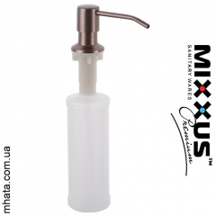 Кухонная мойка Mixxus SET 7843 D-220x1.0-PVD-BRONZE (со смесителем, диспенсером, сушкой в комплекте) Херсон