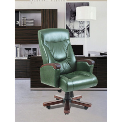 Офисное Кресло Руководителя Richman Босс Мадрас Green India Wood М3 MultiBlock Зеленое Херсон