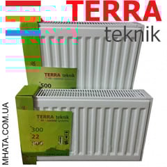 Радіатор сталевий TERRA teknik т22 300x900 бокове підключення Полтава