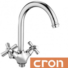 Смеситель для умывальника на гайке Cron Polo (Chr-275) Житомир