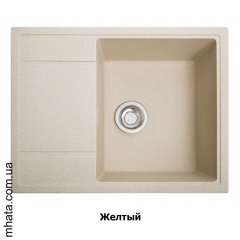 Кухонная гранитная мойка "Solid" Оптима "Optima" 650*510*200 Кам'янське