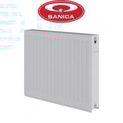 Стальной радиатор Sanica 22 300x600 боковое подключение Надворная