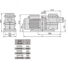 Насос AquaViva LX STP120T (380В 13 м3/ч 1,2HP) Славута