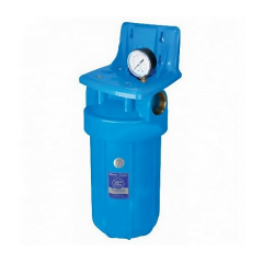 Фильтр Aquafilter Big Blue 10 с обезжелезивающим картриджем и манометром Івано-Франківськ
