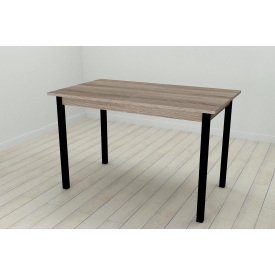 Стол кухонный Ferrum-decor Марио 75x120x70 Черный ДСП Сонома Трюфель 16мм (MAR0012)