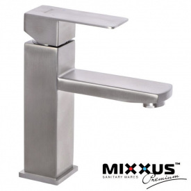 Смеситель для умывальника MIXXUS KUB (Chr-001), Польша (нержавеющая сталь)
