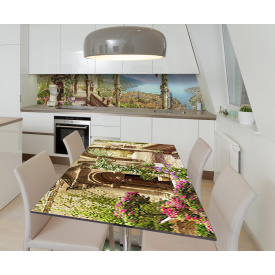 Наклейка 3Д виниловая на стол Zatarga «Итальянский секрет» 600х1200 мм для домов, квартир, столов, кофейн,