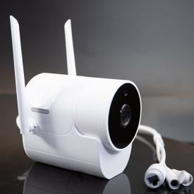 Комплект видеонаблюдения беспроводной на 4 камеры QIDA WIFI XVV420, 200 метров, 2Мп, 1080P, приёмник WiFi RJ45 (03209)