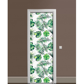 Наклейка на двері Zatarga «Соковиті тропіки» 650х2000 мм вінілова 3Д наклейка декор самоклеюча