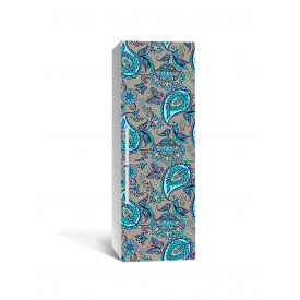 Наклейка на холодильник Zatarga «Бирюзовое полотно» 650х2000 мм виниловая 3Д наклейка декор на кухню