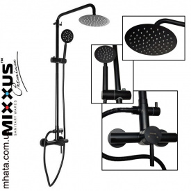 MIXXUS SUS-003-J BLACK Душевая колонна со смесителем из нерж. стали SUS304