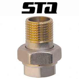 Зганяння американка пряма нікельована STA 1 1/2"
