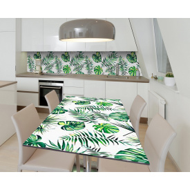 Наклейка 3Д вінілова на стіл Zatarga «Соковиті тропіки» 600х1200 мм для будинків, квартир, столів, кафе