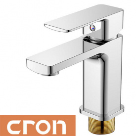 Змішувач для умивальника Cron Kubus на гайці (Chr-001)