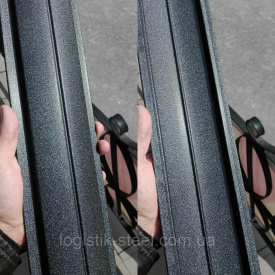 Паркан двосторонній 0,45 мм мат чорний (RAL 9005) (Корея)