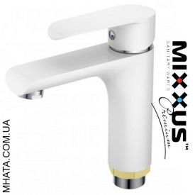 Змішувач для умивальника Mixxus Colorado White (Chr-001)