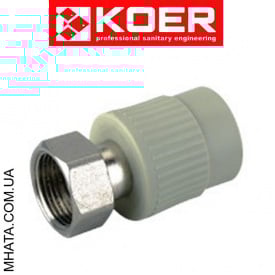 KOER Муфта з накидною гайкою d20*1/2в, Чехія