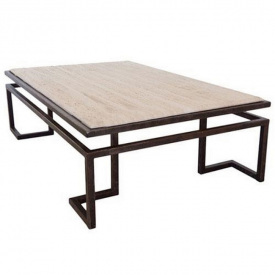 Кофейный журнальный столик в стиле LOFT (NS-500)