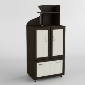 Комод с надстройкой Тиса Мебель К-181р Венге/Дуб молочный