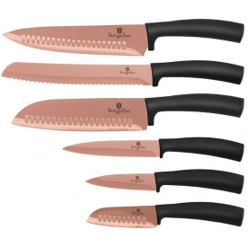 Набір ножів 6 предметів Metallic Line Rose Gold Edition Berlinger Haus BH-2611-SO