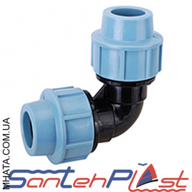 Santehplast Колено Зажимное 50