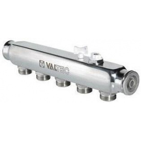 Колектор Valtec з нерж сталі з м о расст вих 50 мм 1"х 6 вих 3/4" Евроконус VTc.505.SS.060506