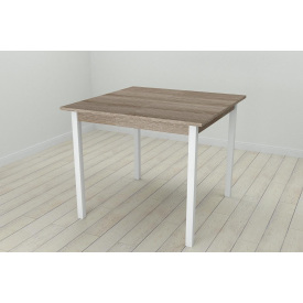 Стол кухонный Ferrum-decor Диего 75x80x80 Белый ДСП Сонома Трюфель 16мм (DIE0040)