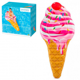 Пляжный надувной матрас Intex 58762 «Мороженое», серия «Десерт», 224 х 107 см