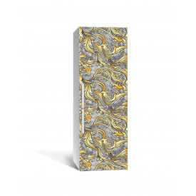 Наклейка на холодильник Zatarga «Греческий орнамент» 650х2000 мм виниловая 3Д наклейка декор на кухню