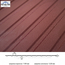 Профнастил Т-8 ПС-8 Глянец 0,4 Китай