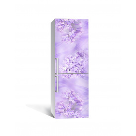 Наклейка на холодильник Zatarga «Лиловая сирень» 650х2000 мм виниловая 3Д наклейка декор на кухню