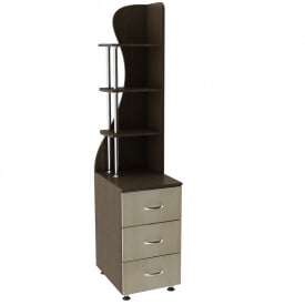 Комод с надстройкой Тиса Мебель К-63р Венге/Дуб молочный