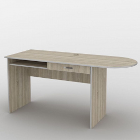 Письменный стол Тиса Мебель СМ-15/1 Ш.-1600мм Г.-600мм Дуб сонома