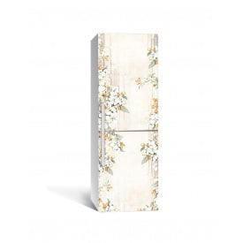 Наклейка на холодильник Zatarga «Цветочная рамка» 650х2000 мм виниловая 3Д наклейка декор на кухню