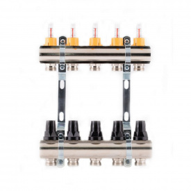 Коллектор с расходомерами SD Forte 1" 9 выходов SF001W9