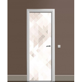 Наклейка на дверь Zatarga «Пастельный треугольник» 650х2000 мм виниловая 3Д наклейка декор самоклеящаяся