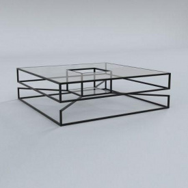 Кофейный журнальный столик в стиле LOFT (NS-537)
