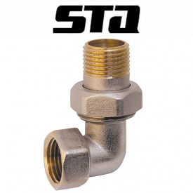Сгон американка угловая никелированная STA 3/4