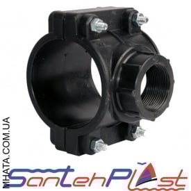 Santehplast Хомут чорний з внутрішнім різьбленням 90*3/4"