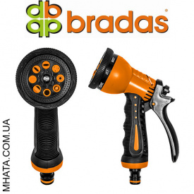 Пистолет для полива ZEBRA латунь-цинк BRADAS ECO-7203 7 режимов