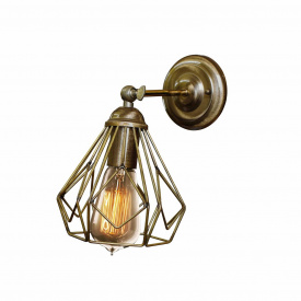 Бра в стиле лофт MSK Electric бронзового цвета NL 5380-1 BN