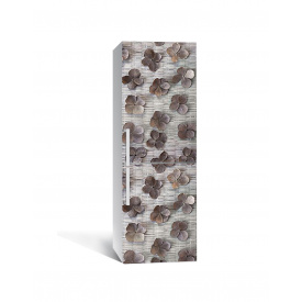Наклейка на холодильник Zatarga «Сухоцветы» 650х2000 мм виниловая 3Д наклейка декор на кухню самоклеящаяся