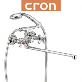 Змішувач для ванни довгий ніс Cron Polo EURO (Chr-140)