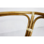 Плетенный журнальный столик Cruzo Келек стеклянный круглый 100 см каркас-натуральный ротанг Мукачево