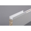 Мебельная ручка профильная врезная Н 1 для ДСП 18 мм 5,95 м белый Полтава