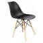 Круглий стіл JUMI Scandinavian Design black 80см. + 4 сучасні скандинавські стільці Мукачево